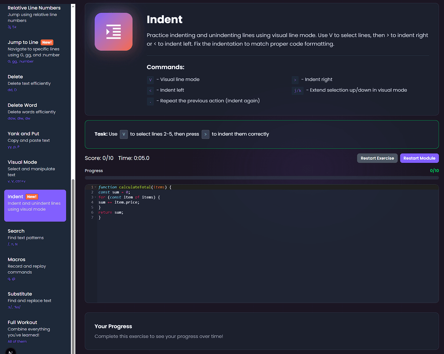 Indent - New Module!